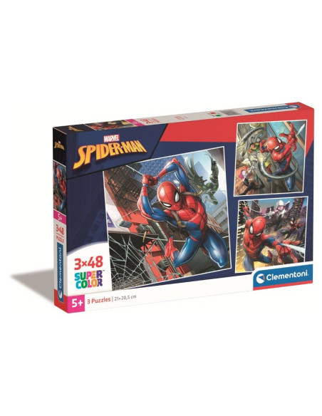 Puzzle 3x48 Square Marvel Spiderman
