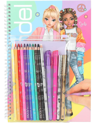 TOPModel - Libro da colorare con penne