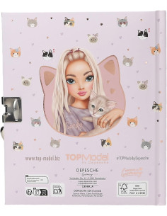 TOPModel Diario segreto con lucchetto gatto KITTY  2