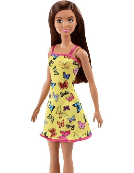Barbie Trendy - Castana abito giallo