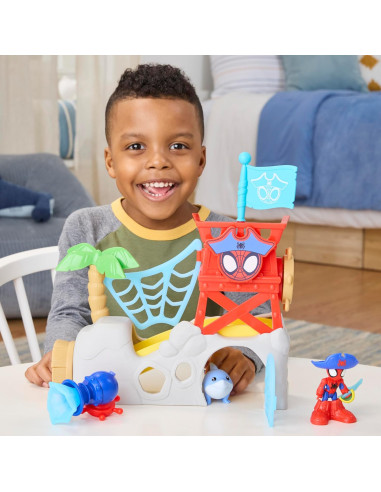 Spidey Water Web Playset Isola dei Pirati