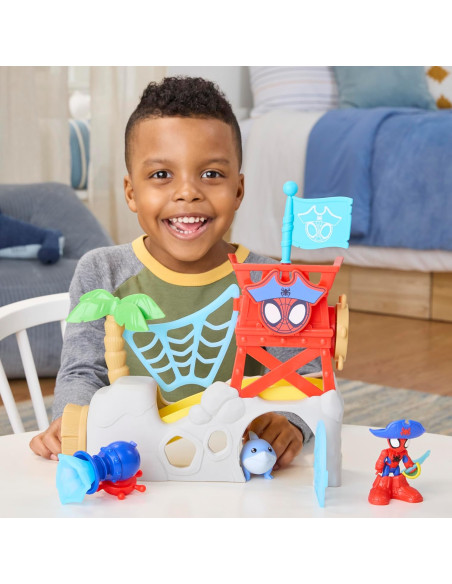 Spidey Water Web Playset Isola dei Pirati