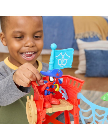 Spidey Water Web Playset Isola dei Pirati