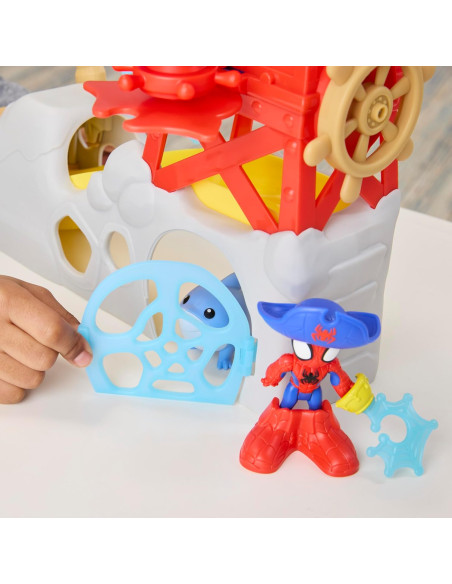 Spidey Water Web Playset Isola dei Pirati