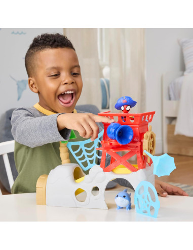 Spidey Water Web Playset Isola dei Pirati