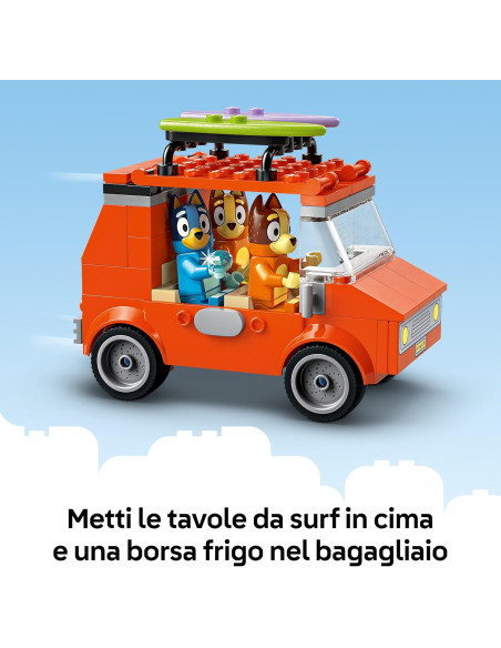 Lego Bluey - Vacanza sulla spiaggia della famiglia di Bluey