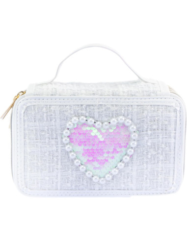 Girabrilla Astuccio Tweed 3 livelli Bianco