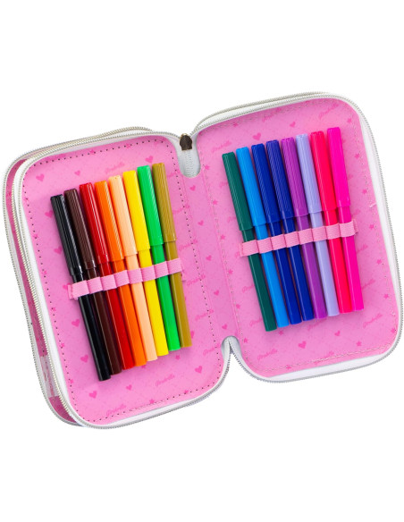 Girabrilla Astuccio Tweed 3 livelli Bianco