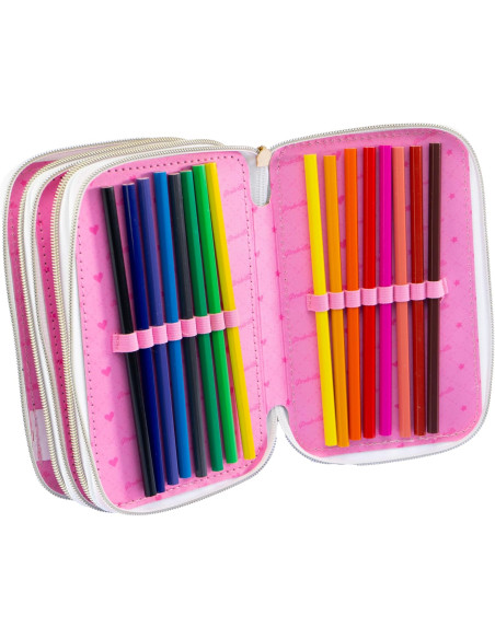 Girabrilla Astuccio Tweed 3 livelli Bianco