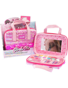 Girabrilla Puffer Makeup set fucsia