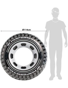 Intex - Anello Pneumatico Cm 114 Con Manici 2