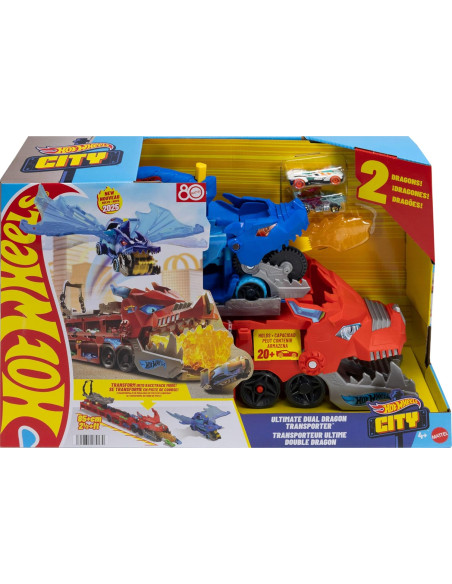 Hot Wheels City Drago Trasportatore Trasformabile