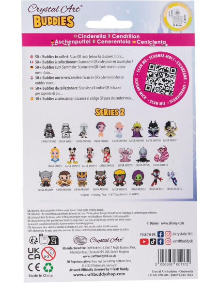 Crystal Art Buddies Disney Cenerentola