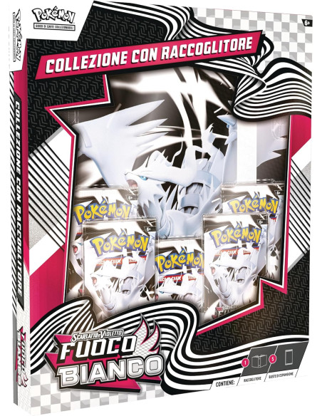 Pokemon Collezione con raccoglitore fuoco bianco