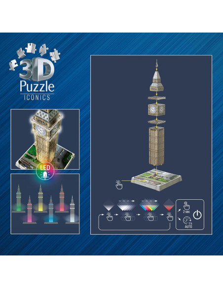 Puzzle 3D Iconics Big Ben LED