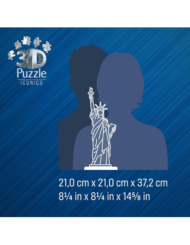 Puzzle 3D Iconics Statua della Libertà LED