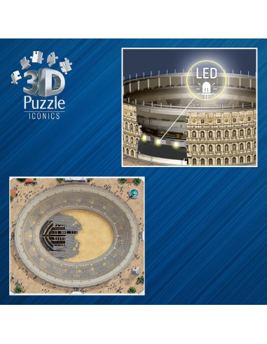 Puzzle 3D Iconics Colosseo LED