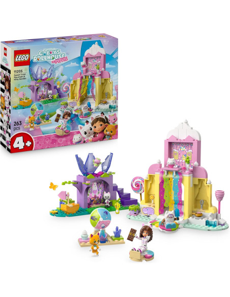 Lego Gabby's Dollhouse - Dolce Montagna e Giardino di Gattina Fatina