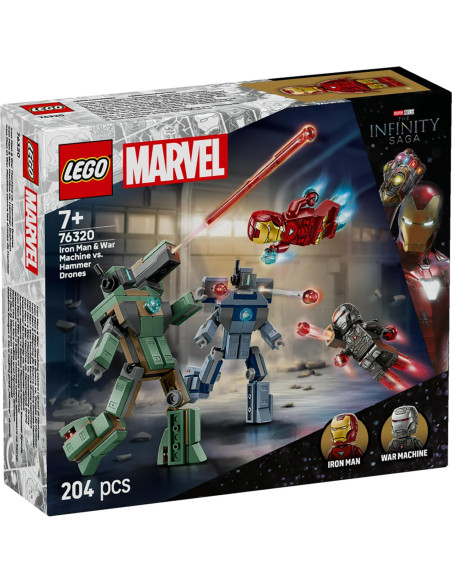 Lego Superheroes - Iron Man e War Machine contro i droni di Hammer