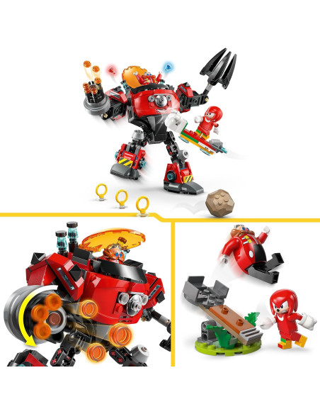 Lego Sonic - Knuckles vs il Mech Egg Crusher del Dr. Eggman