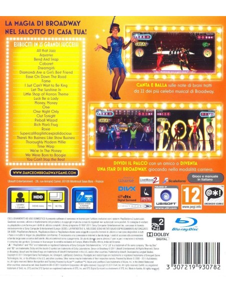 PS3 DANCE ON BROADWAY
