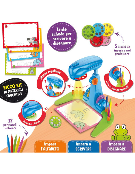 Carotina Proiettore scuola di Lettura e Scrittura