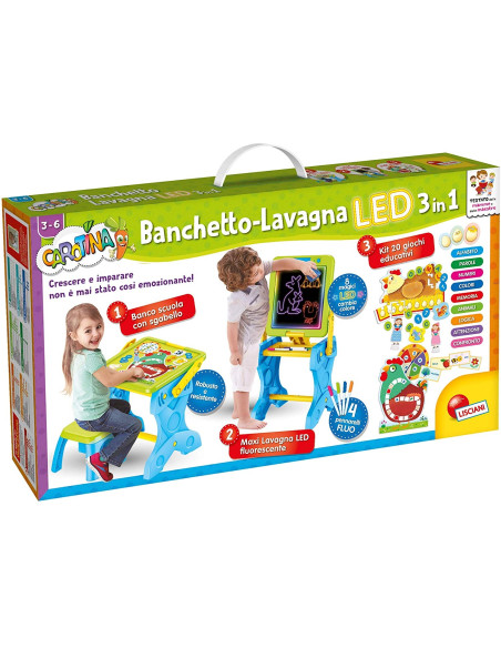 Carotina Banchetto Led Gioco E Imparo 3 In 1