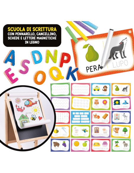 Montessori Lavagnona Legno cresce con Te