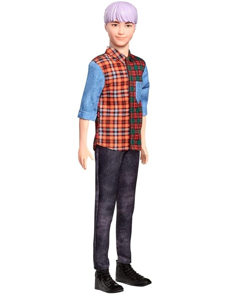 Barbie KEN Fashionista -  Con capelli viola scolpiti