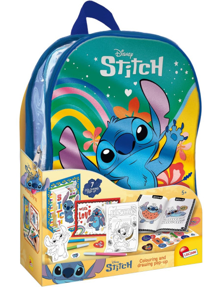 Stitch Colouring e Drawing Pop up in Zaino