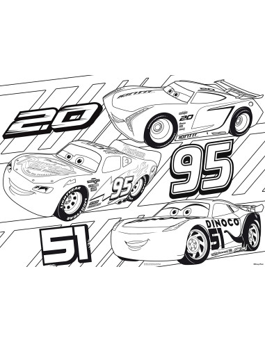 Puzzle DF Maxi Floor 60 Cars 3 Challenge