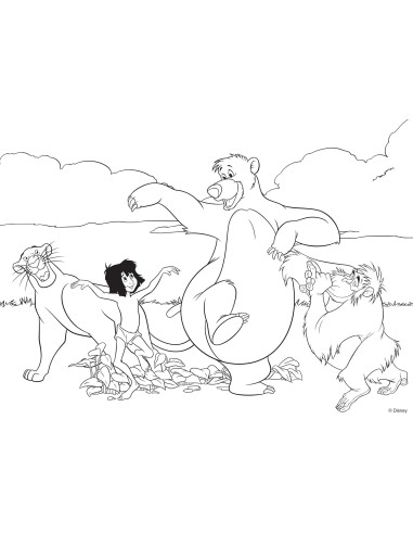 Lisciani - Puzzle Maxi Floor 35 Jungle Book