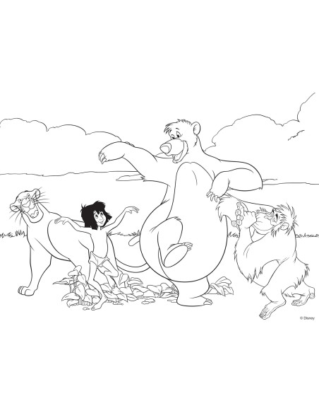 Lisciani - Puzzle Maxi Floor 35 Jungle Book