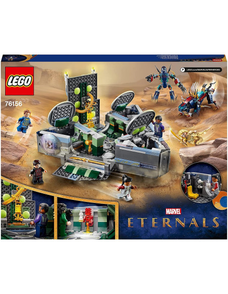 LEGO Marvel L'Ascesa di Domo, Navicella Spaziale dal Film sugli Eterni con Minifigure di 2 Devianti