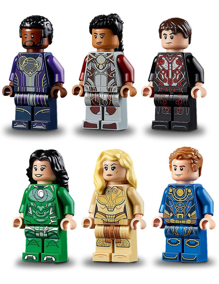 LEGO Marvel L'Ascesa di Domo, Navicella Spaziale dal Film sugli Eterni con Minifigure di 2 Devianti