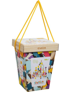 Cubika Secchio Medio Blocchi Legno 50 pz