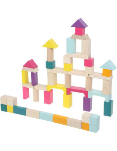 Cubika Secchio Medio Blocchi Legno 50 pz 2