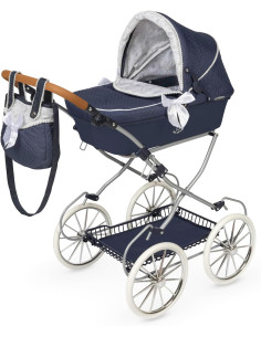 Carrozzina con borsa e lenzuola vintage