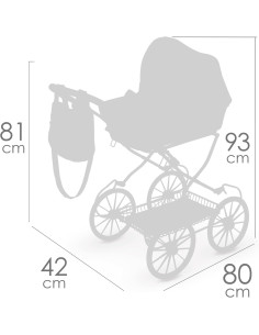 Carrozzina con borsa e lenzuola vintage 2