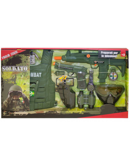 Set soldato c/ corpetto e accessori