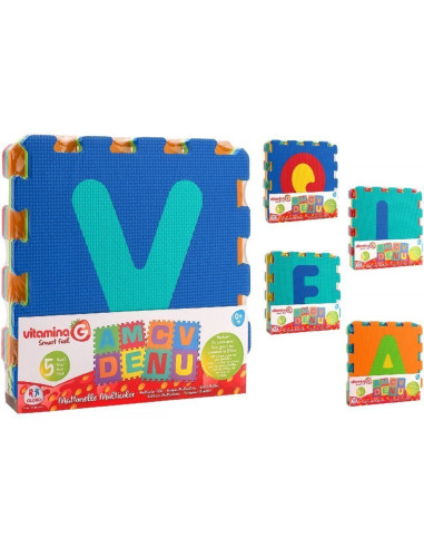 Mattonelle Puzzle Lettere 5pz 5 assortiti