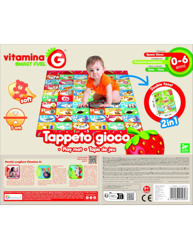 Tappeto EPE 180x150 2 lati lettere e numeri
