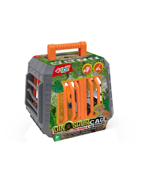 Gabbia con Dinosauro da costruire