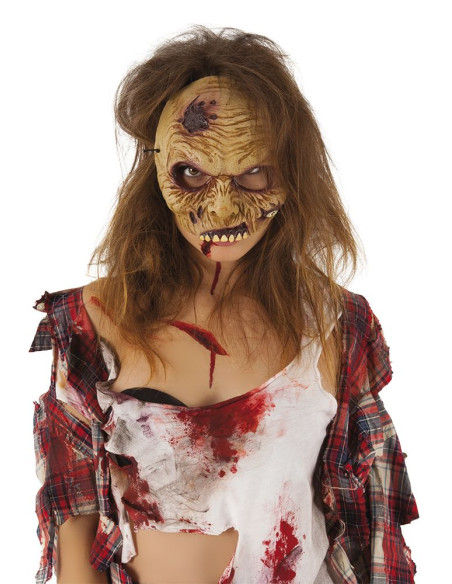 Rubie's - Maschera Mezzo viso in Vinile Horror