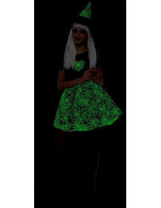 Rubie's - Costume Strega ragnatela fosforescente 2