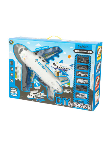 Fast Wheels Set Aereo Polizia 