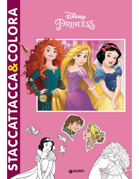 Disney princess - staccattacca e colora