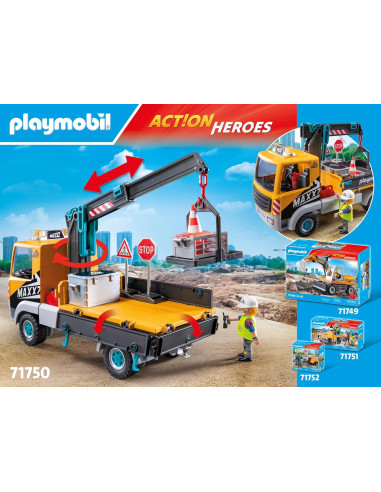 Playmobil - Camion da cantiere con gru