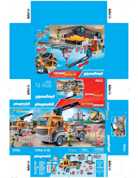Playmobil - Camion da cantiere con gru