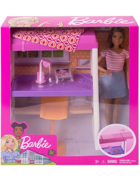 BARBIE Letto Camera con Scrivania FXG52